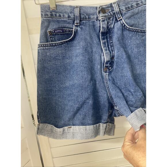 Vintage Riders Denim Shorts Women’s S/M High Rise 100% Cotton Blue Jean Cuffed - Picture 3 of 8